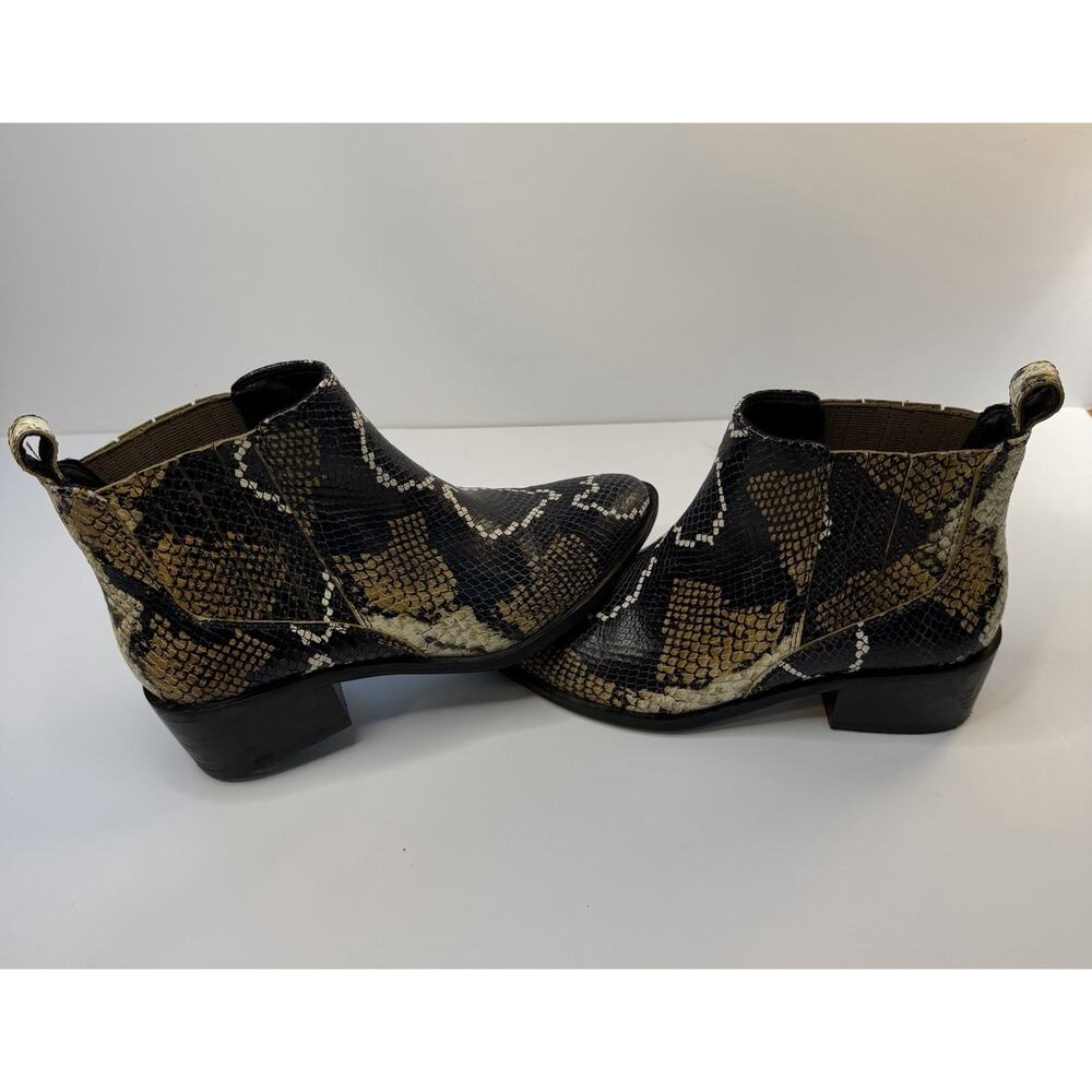 Crown Vintage Snake Print Tolana Boots Women's Size 7M
